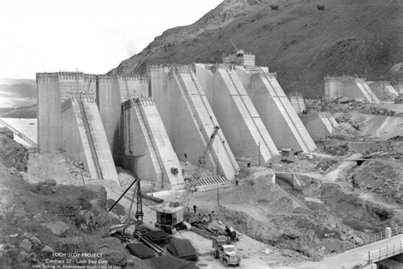 Sloy Dam Construction 2