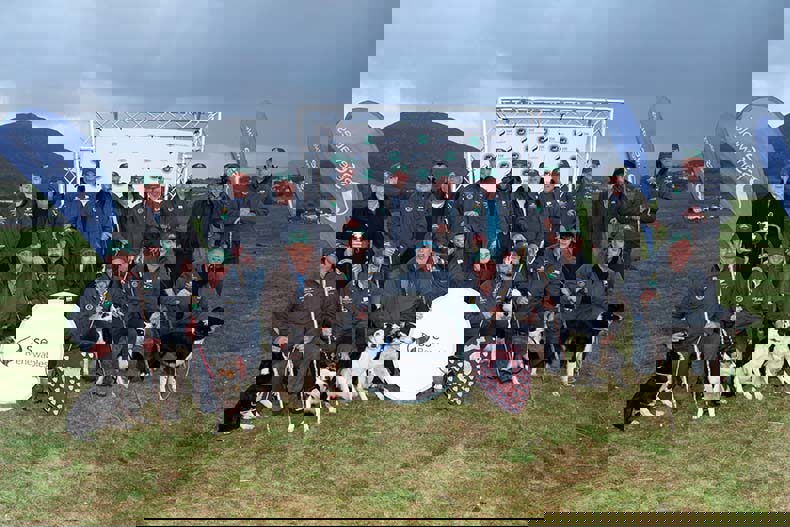 SSER Team Ireland Pictured Alongside A Representative From SSE Renewables At The National Sheep Dog Trials 2024