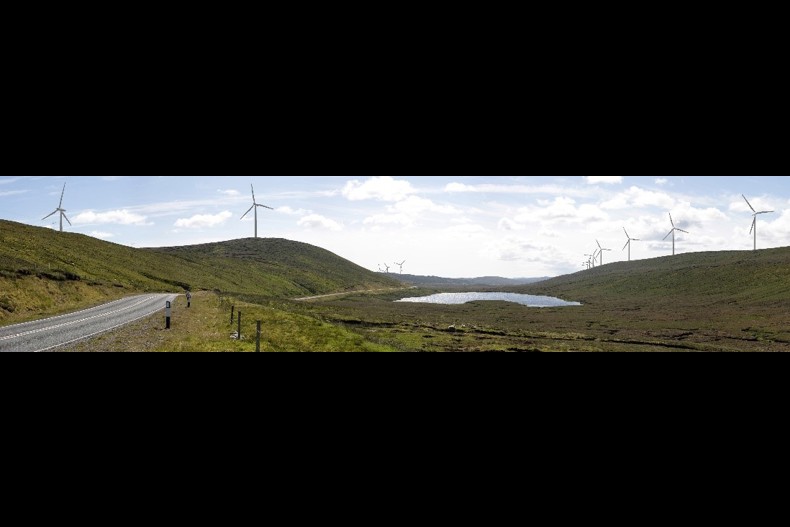 Viking Windfarm Image Lang Kames Area