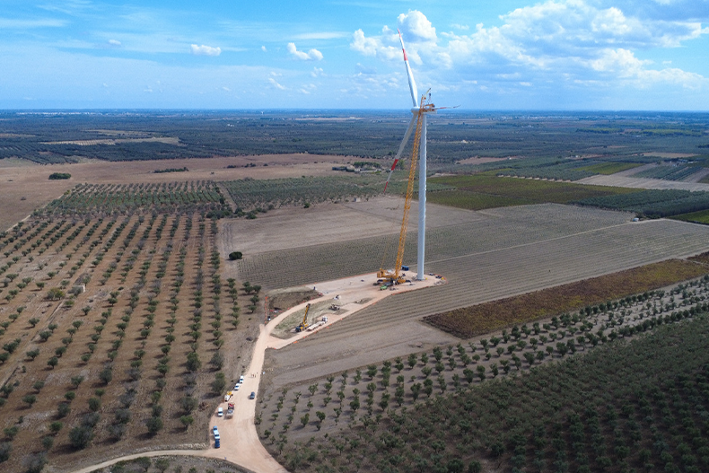 Final Turbine At Castel Favorito And Masseria La Cattiva Wind Farm, Credit Giuseppe Mappa, Setinstudio (1)